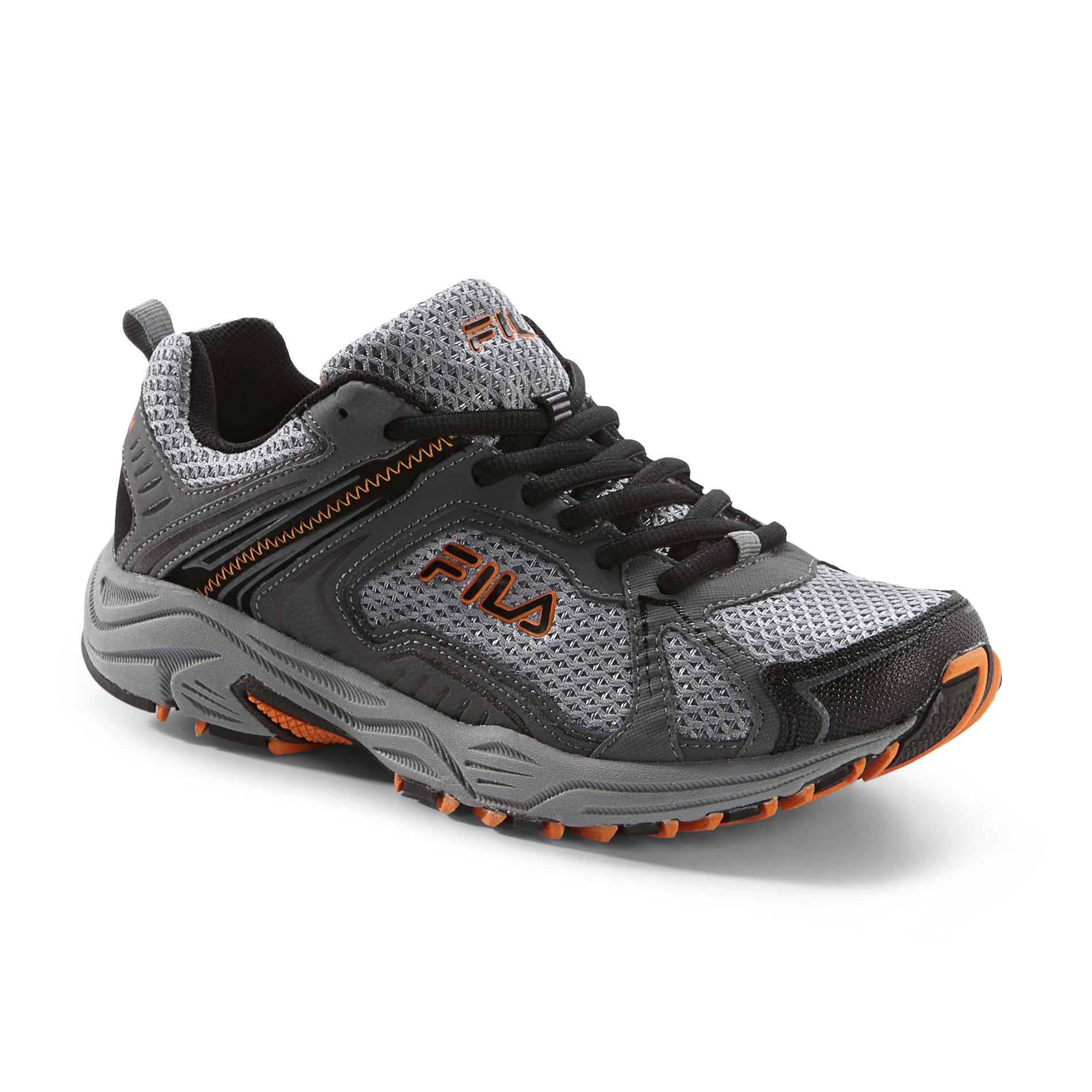 Fila Men's Legendary Trail Running Athletic Shoe - Grey/Orange