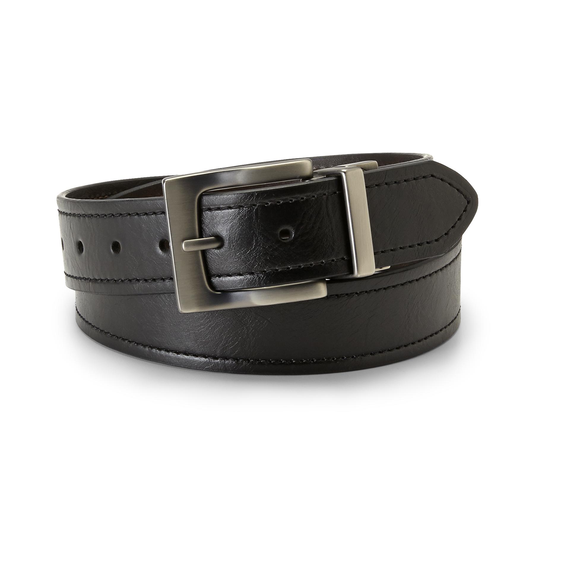 Dickies Men's Genuine Leather Reversible Belt