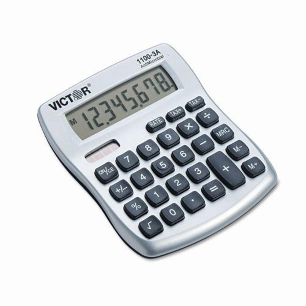 Victor VCT11003A 1100-3A AntiMicrobial 8-Digit Desktop Calculator