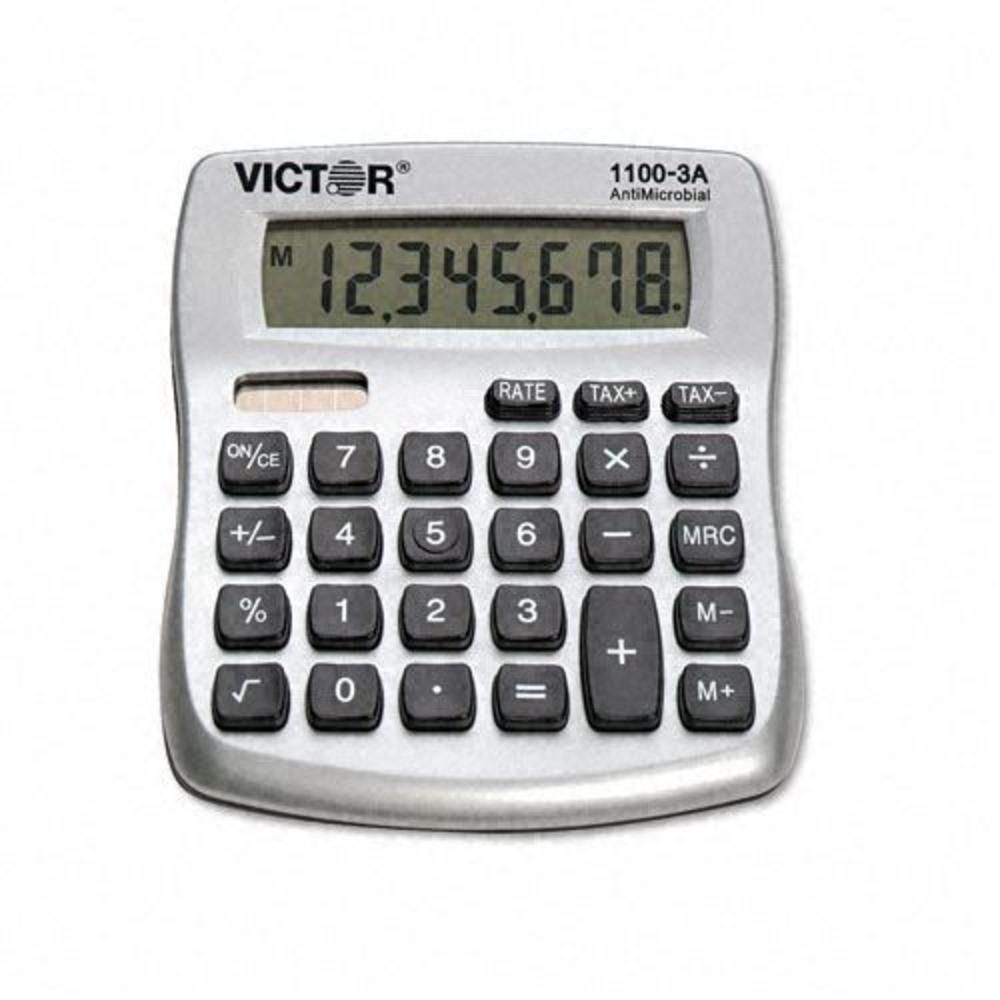 Victor VCT11003A 1100-3A AntiMicrobial 8-Digit Desktop Calculator