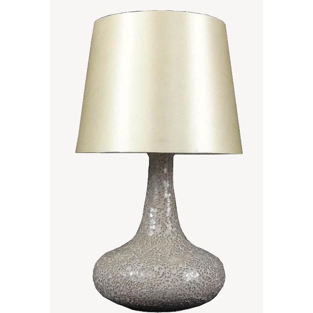 Simple Designs Mosaic Genie Table Lamp Champagne