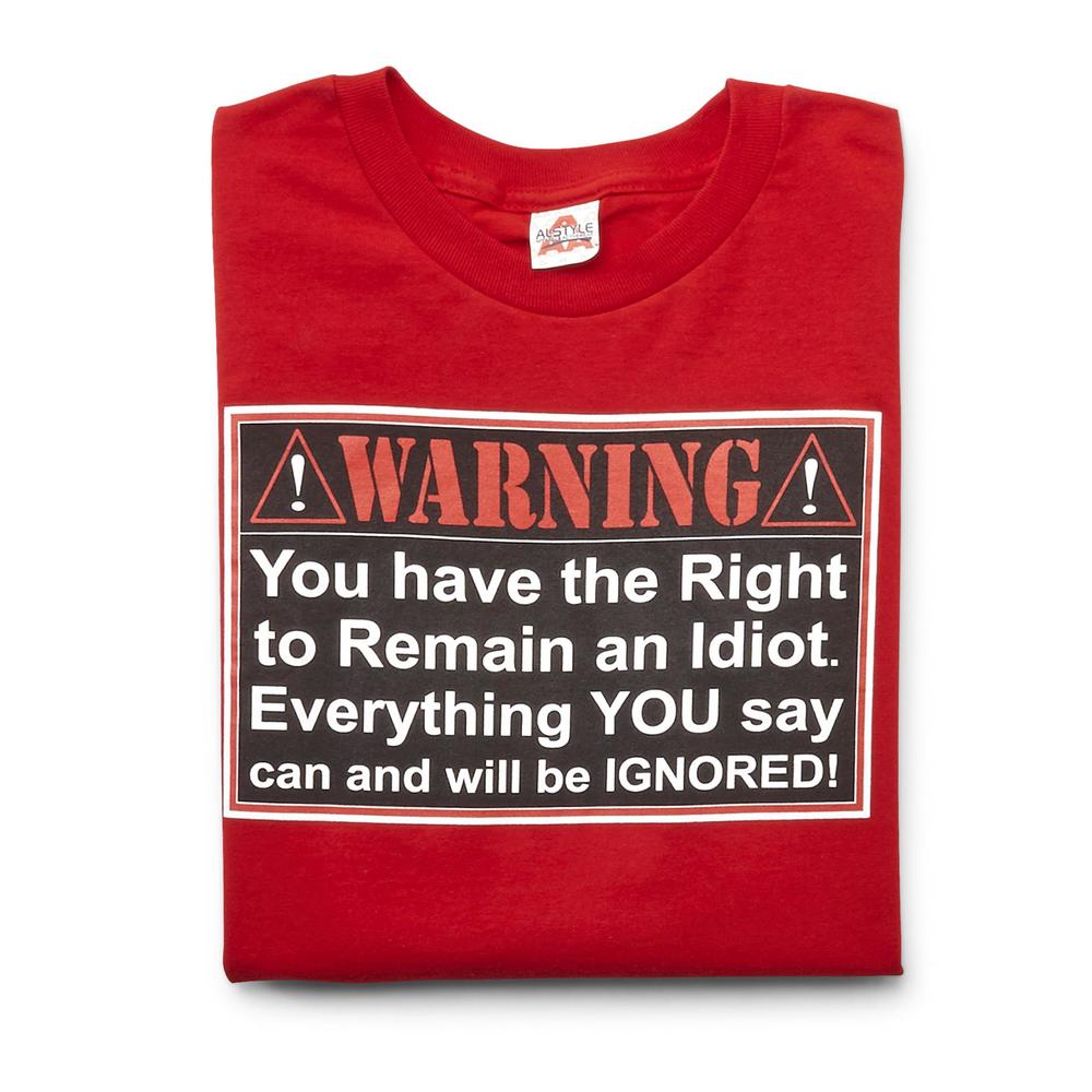 Young Men's T-Shirt - Warning Sign
