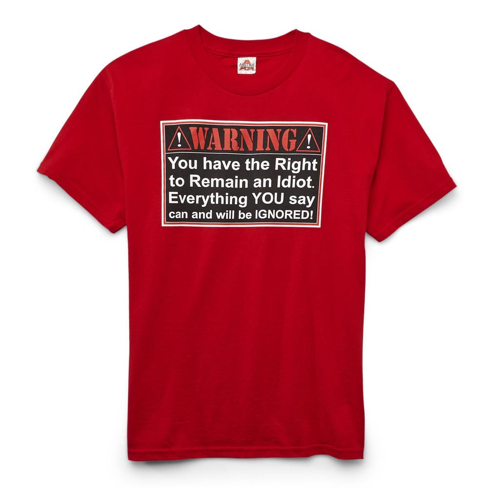 Young Men's T-Shirt - Warning Sign