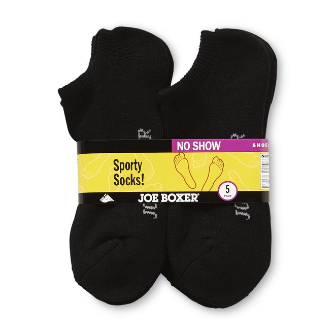 Joe Boxer Boy’s Socks 5pk Sport NoShow Black