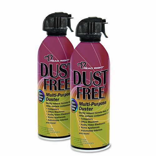 Read Right REARR3722 DustFree Multipurpose Duster, Two 10oz Cans/Pack