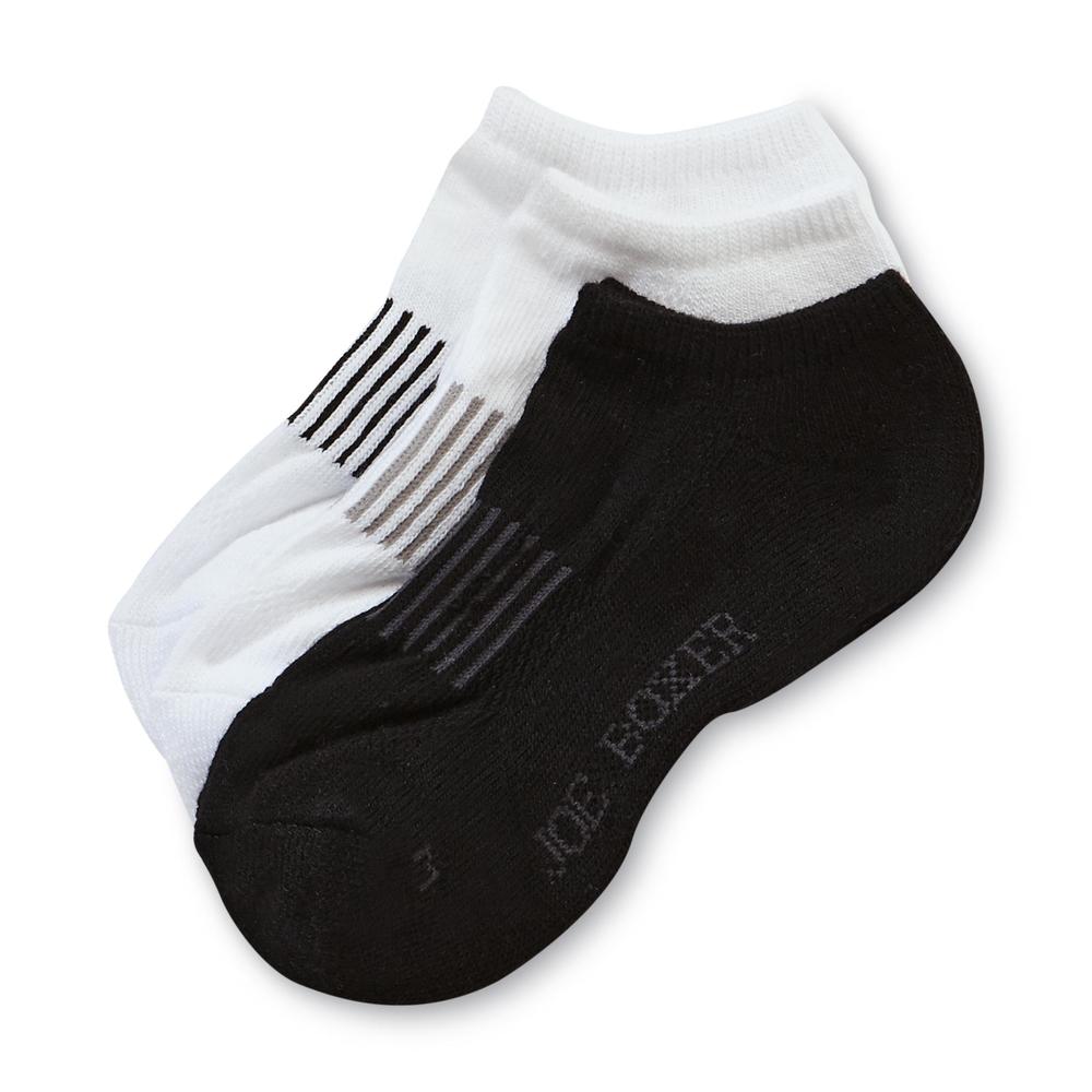Joe Boxer Boy&#8217;s Socks 3pk Low Cut Black/White