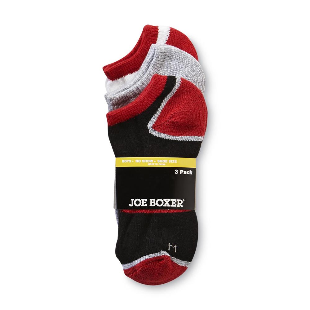 Joe Boxer Boys&#8217; No-show Socks &#8211; 3 pk