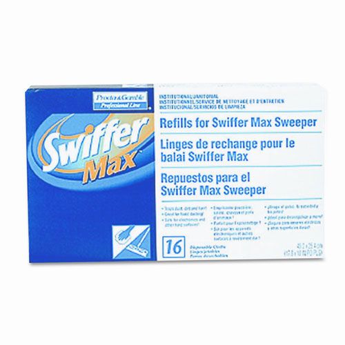 Procter & Gamble PGC37109 Swiffer Max Refill Cloths, 17-3/4w, 16/box