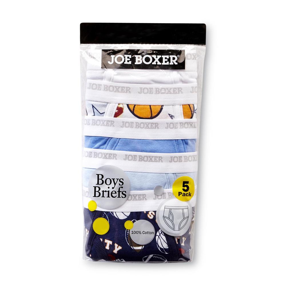Joe Boxer Boy's 5 Pk Cotton Brief Underwear