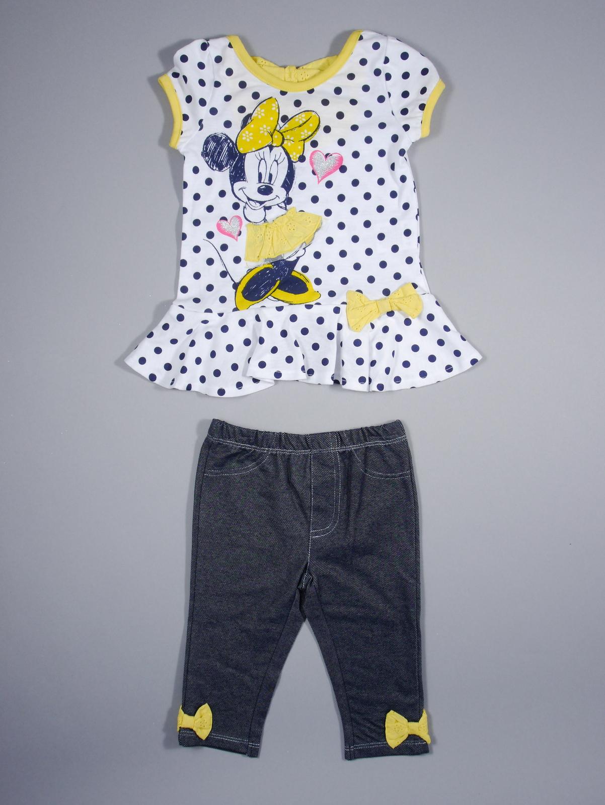 Disney Minnie Mouse Infant & Toddler Girl's Top & Jeggings - Polka Dots & Bows