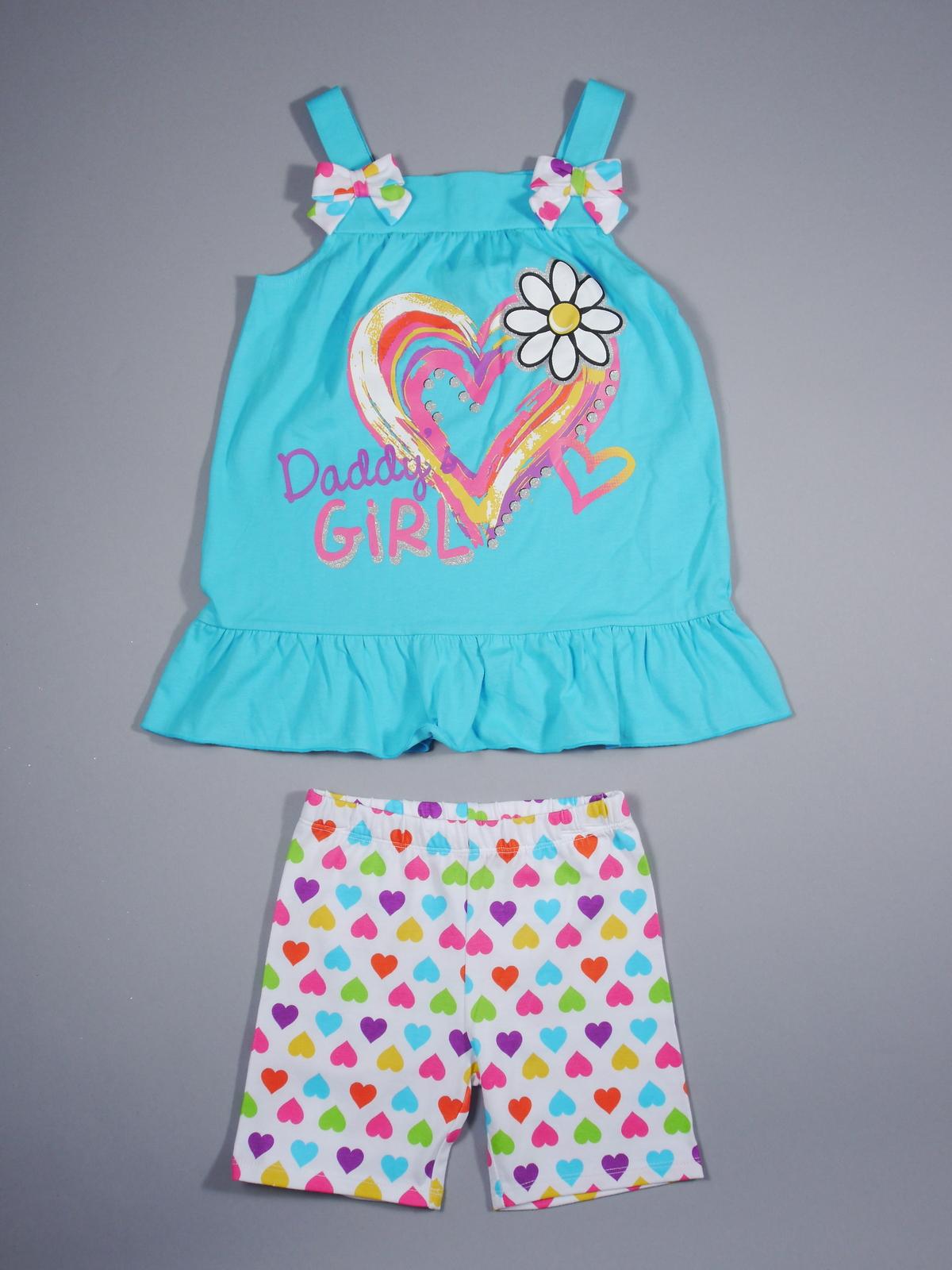 Young Hearts Infant & Toddler Girl's Tunic Top & Shorts - Daddy's Girl