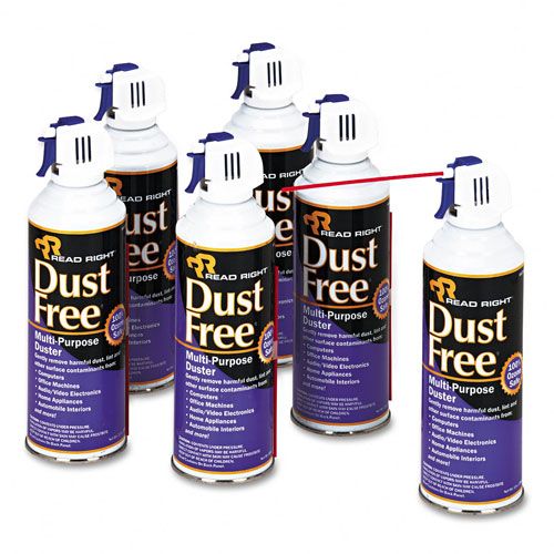 Read Right REARR3760 DustFree Multipurpose Duster, Six 10oz Cans/Box