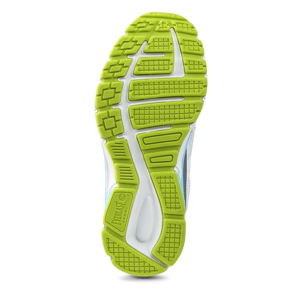 Everlast&reg; Women's White/Turquoise/Green Wide Width Athletic Shoe