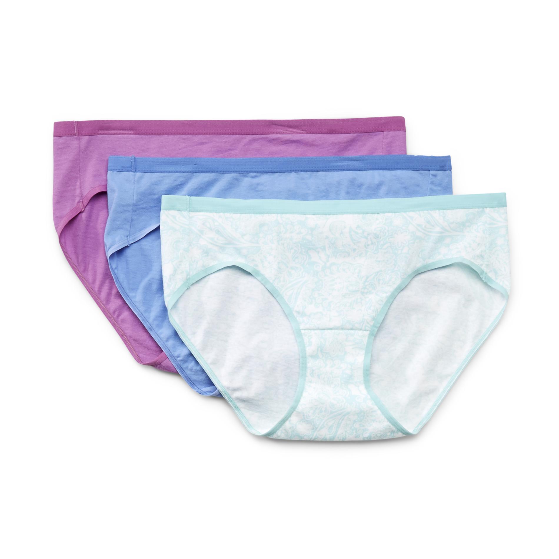Hanes Women's 3-Pack Comfort Blend Hipster Panties
