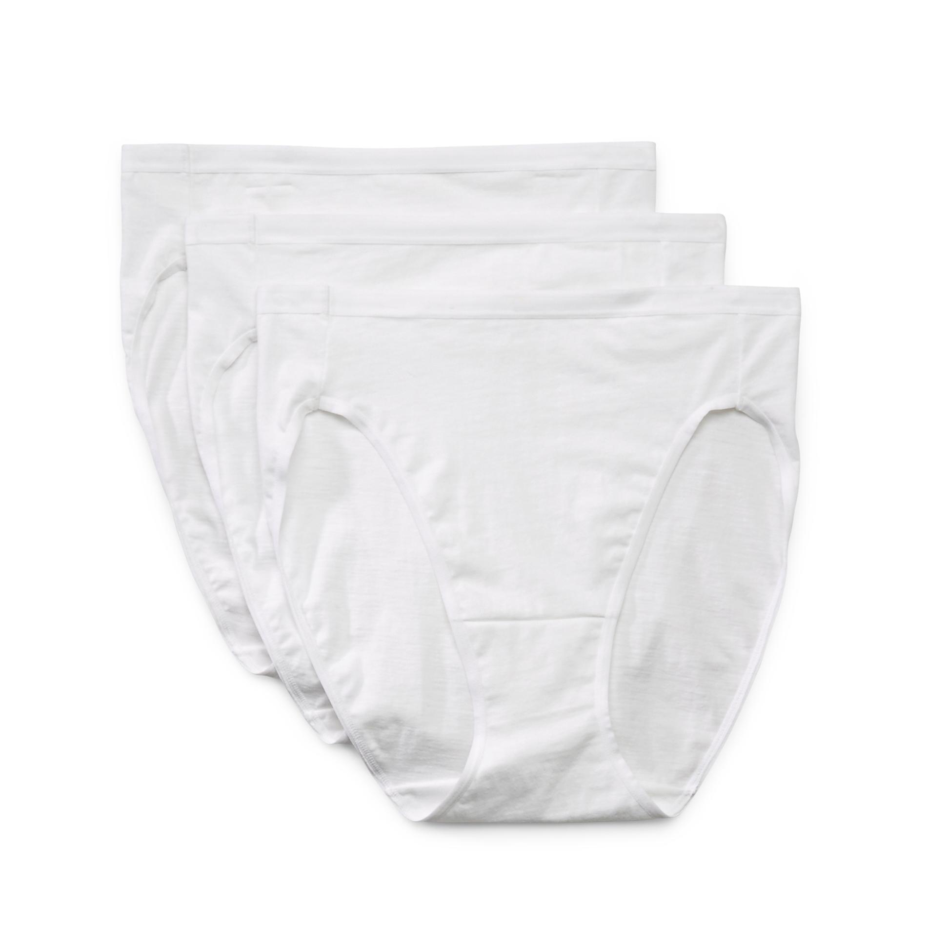 Hanes Women's 3-Pack Comfort Blend Hi-Cut Panties
