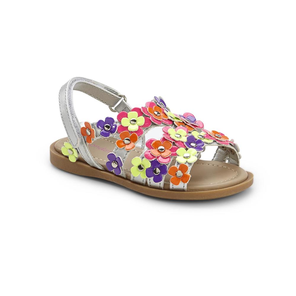 WonderKids Toddler Girl's Sienna Multicolor Flower Sandal
