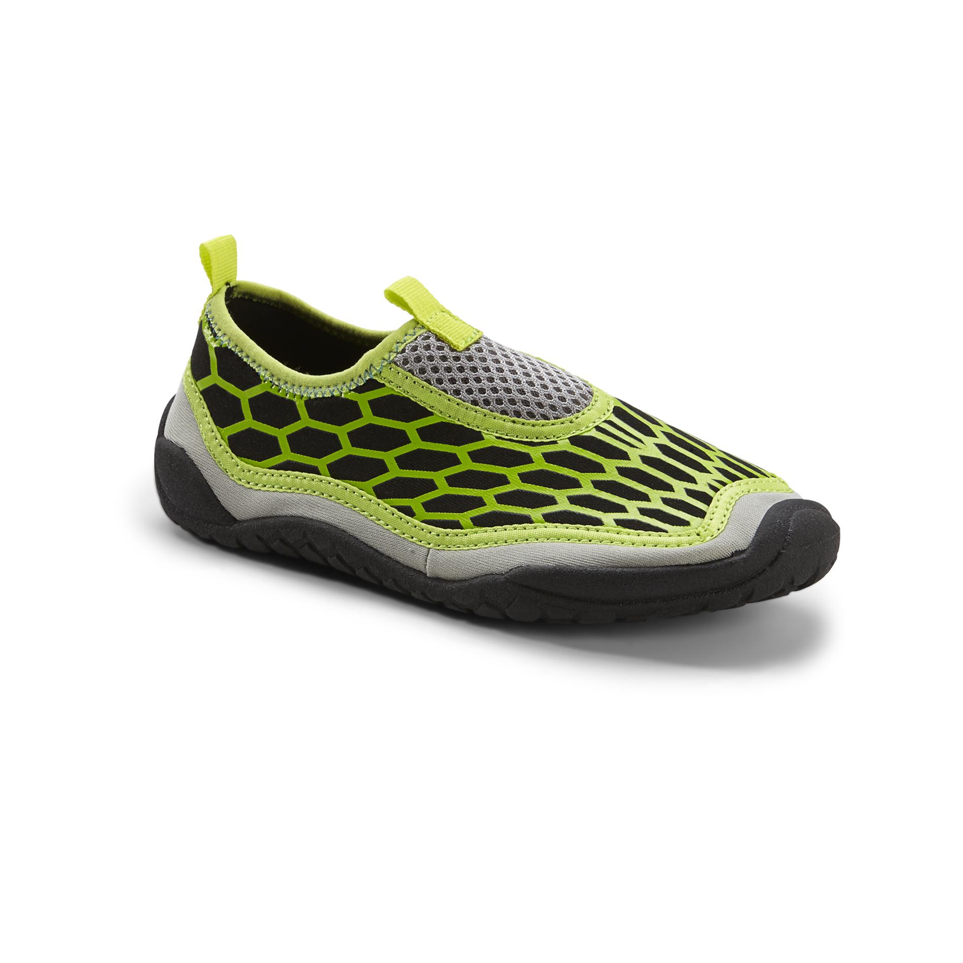 Athletech Boy's Ari Neon Green/Grey Water Shoe