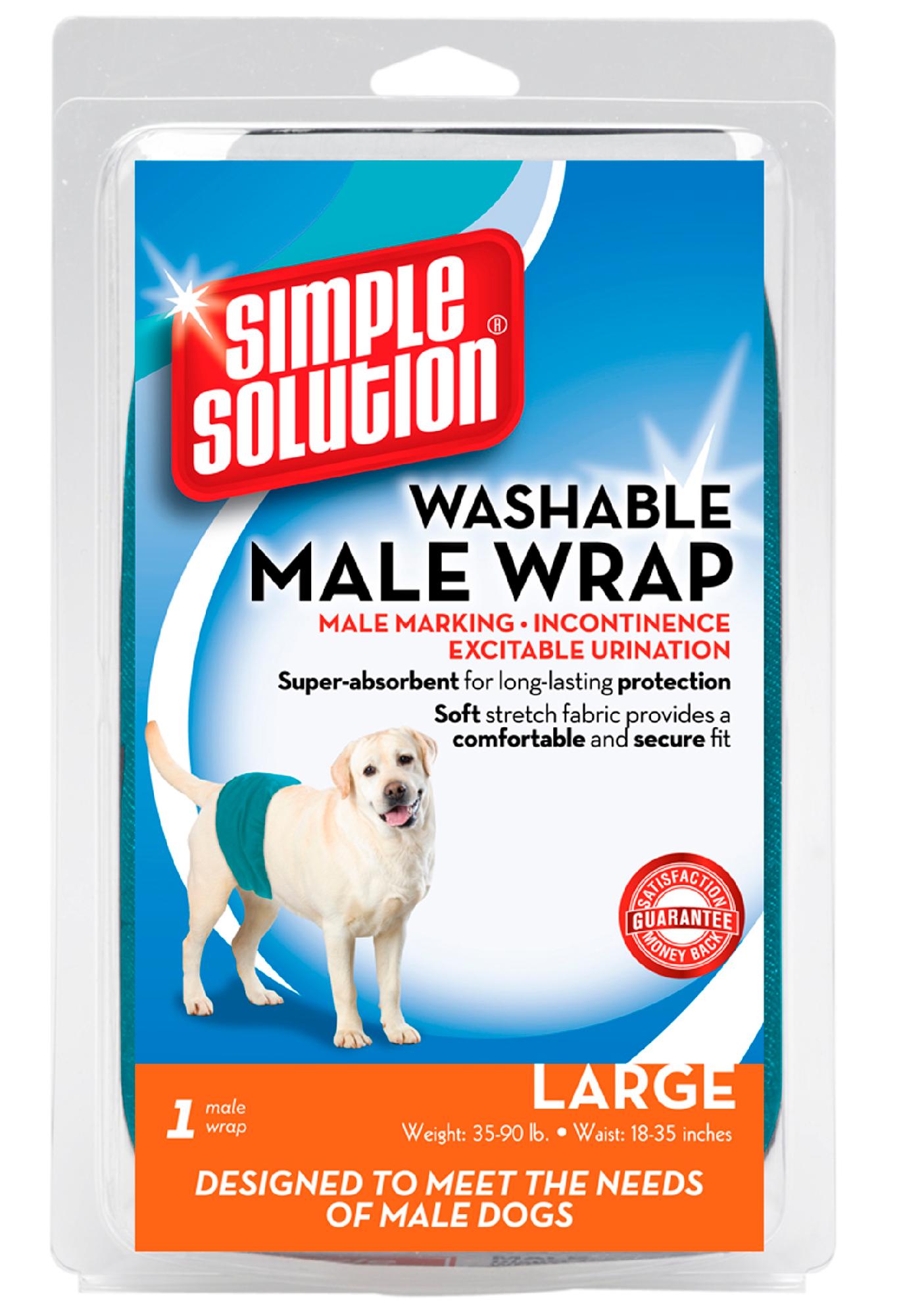 Simple Solution® Washable Male Wrap Large   Pet Supplies   Dog