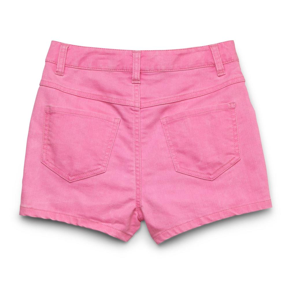 Bongo Girl's High Waist Colored Shorts - Neon