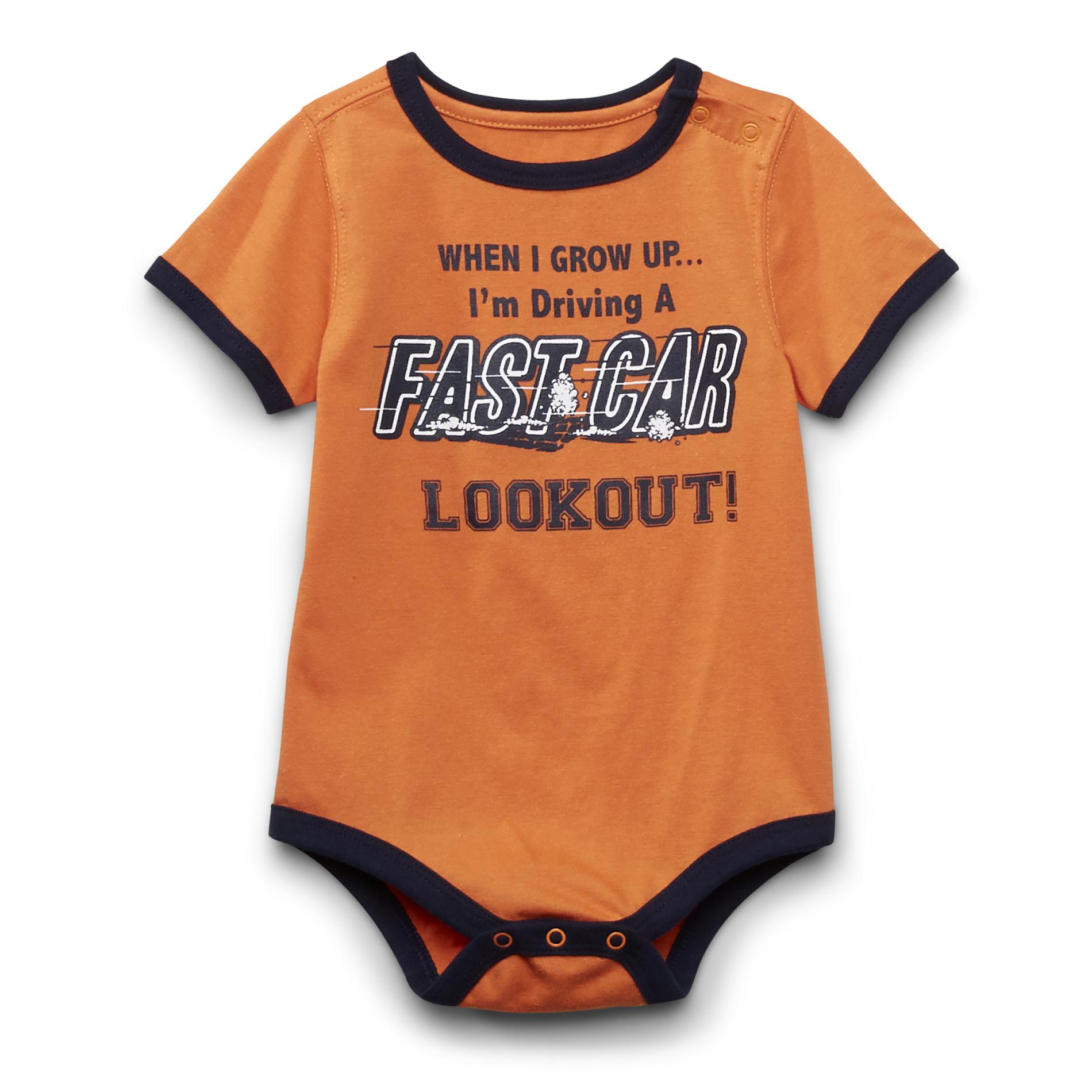 Sk2 Baby Newborn Boy's Graphic Bodysuit - Fast Car