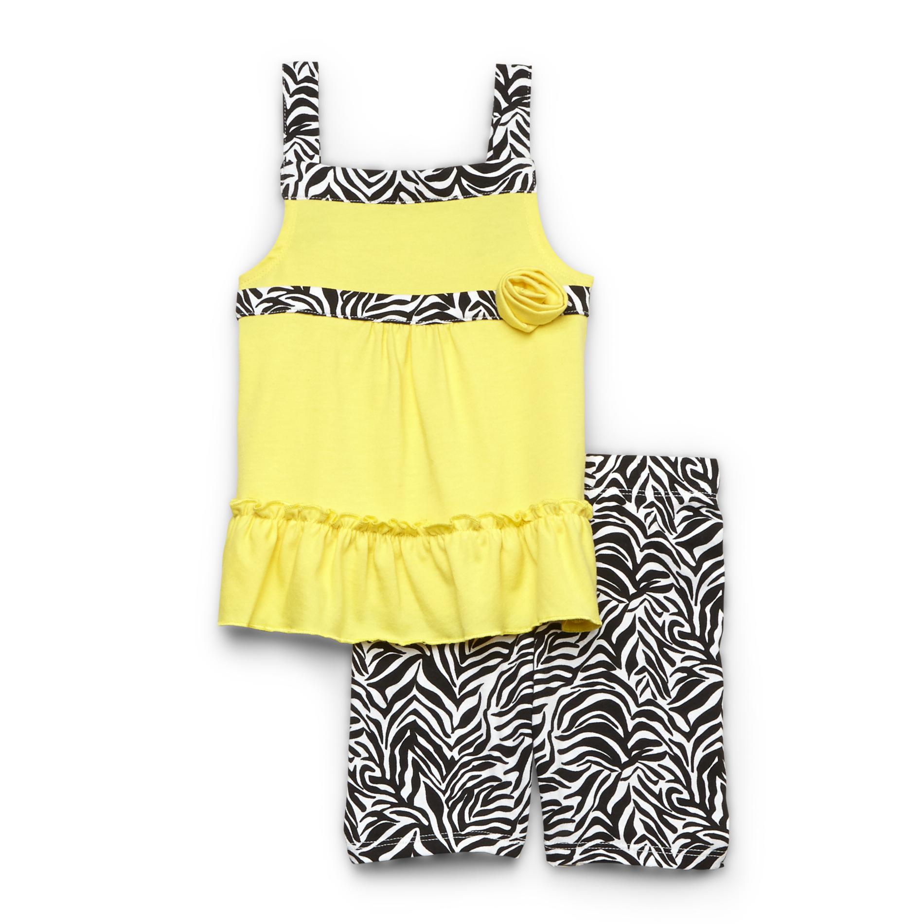 WonderKids Infant & Toddler Girl's Tank Top & Shorts - Zebra Print