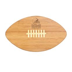 Picnic Time NFL Cleveland Browns Touchdown Pro! Bamboo Cutting Board, 16-Inch