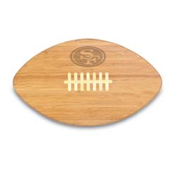 Picnic Time NFL San Francisco 49ers Touchdown Pro! Bamboo Cutting Board, 16-Inch