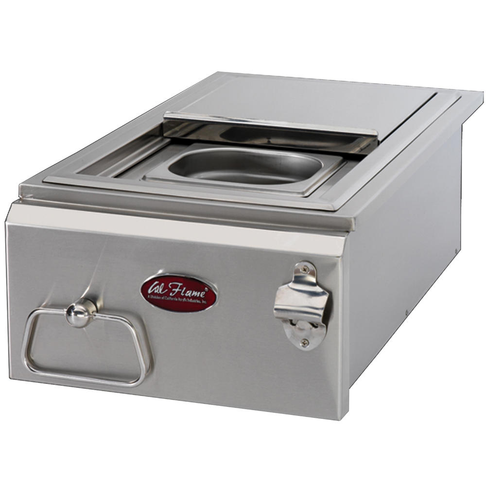 Cal Flame 12 in. Stainless Steel Cocktail Center for Outdoor Grill Island