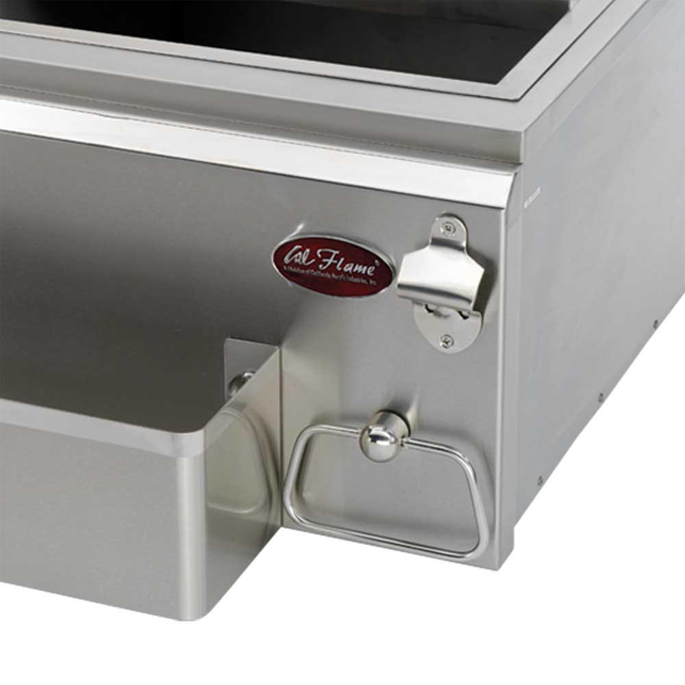 Cal Flame 18 in. Stainless Steel Cocktail Center for Outdoor Grill Island