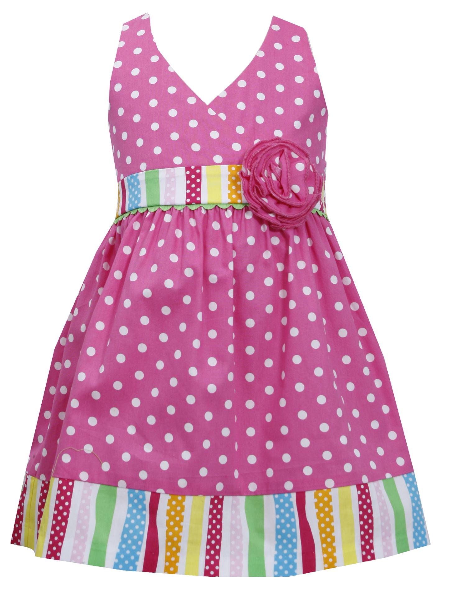 Ashley Ann Infant & Toddler Girl's Halter Top Sundress - Polka Dot