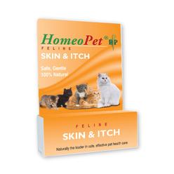 HomeoPet Feline Skin and Itch, Cat Skin-Soothing Medicine, Safe and Natural Skin and Itch Support for Cats, 15 Milliliters