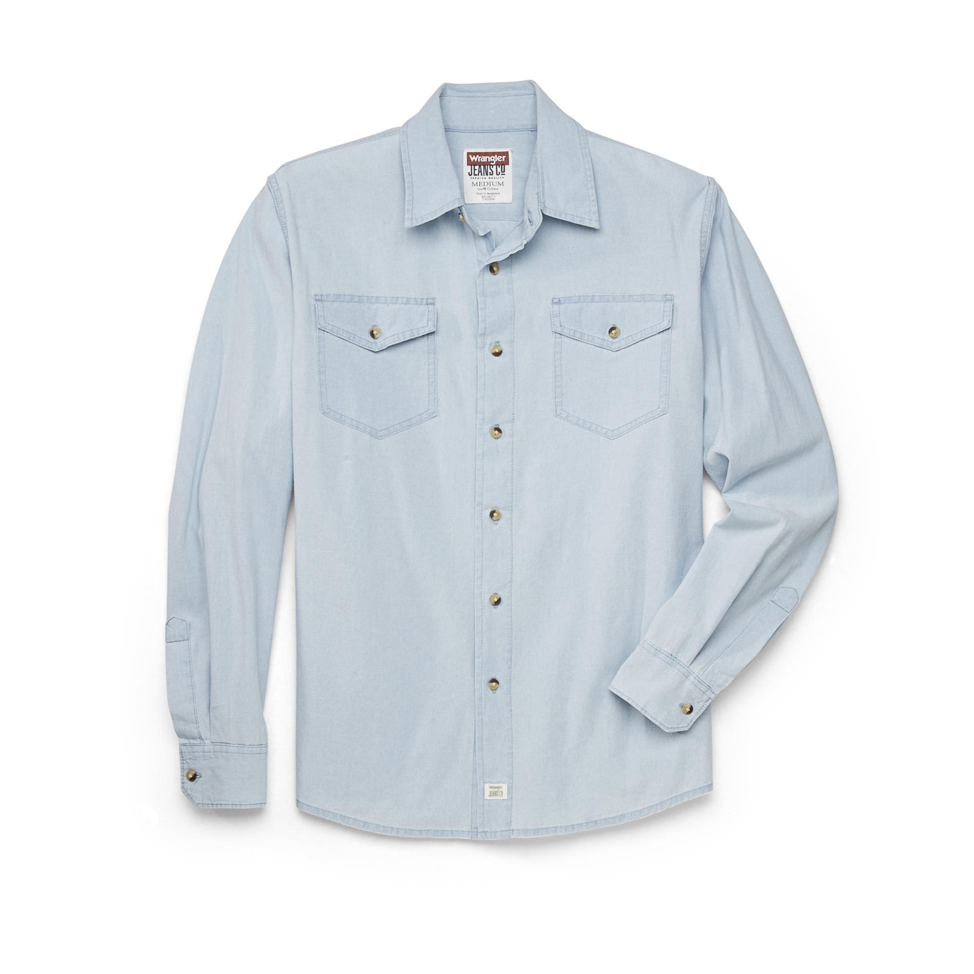 Wrangler Men's Button-Front Shirt - Chambray