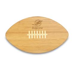 Picnic Time NFL Miami Dolphins Touchdown Pro! Bamboo Cutting Board, 16-Inch