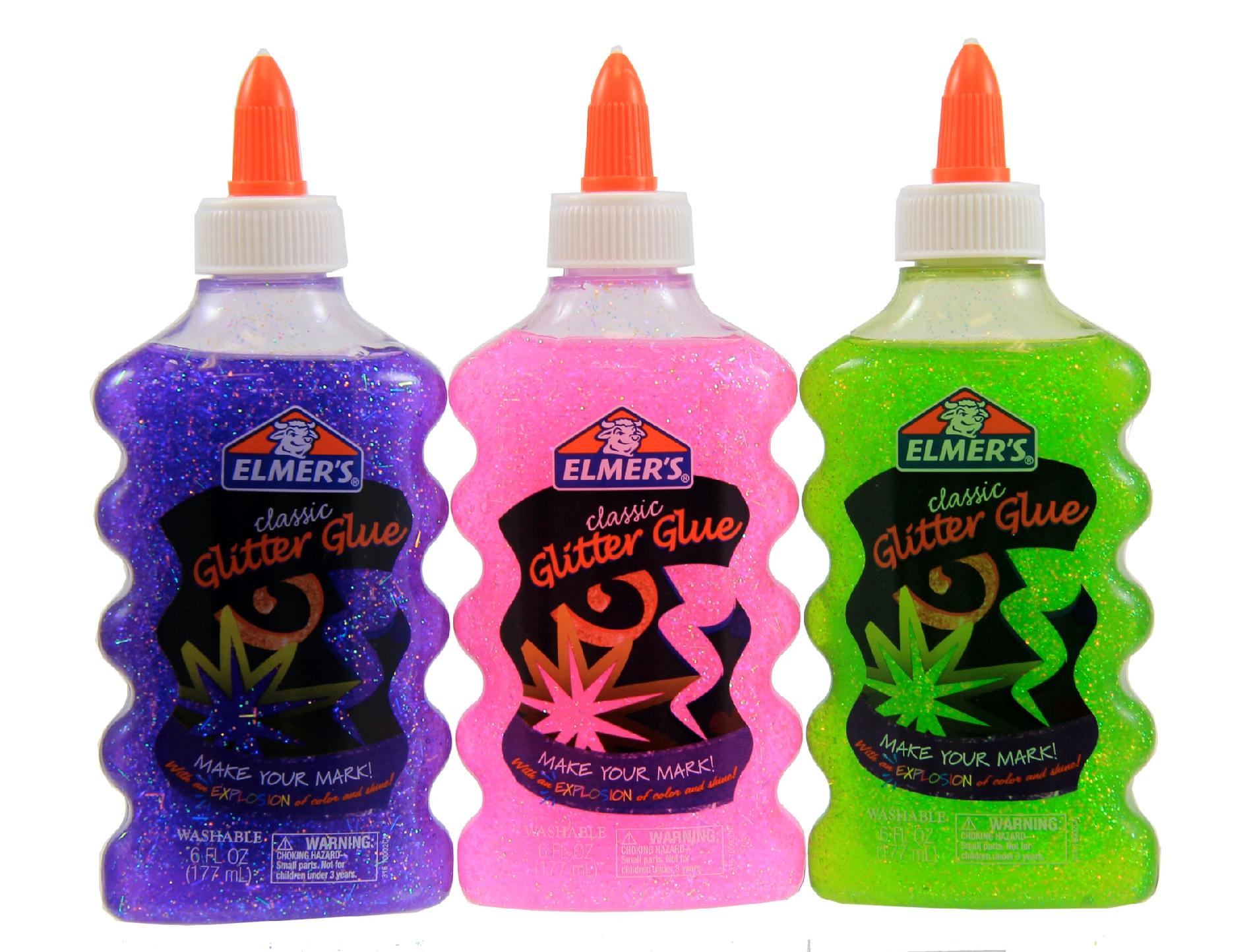 Elmers/X-Acto E316 Classic Glitter Glue, Assorted Colors 6 fl. oz.