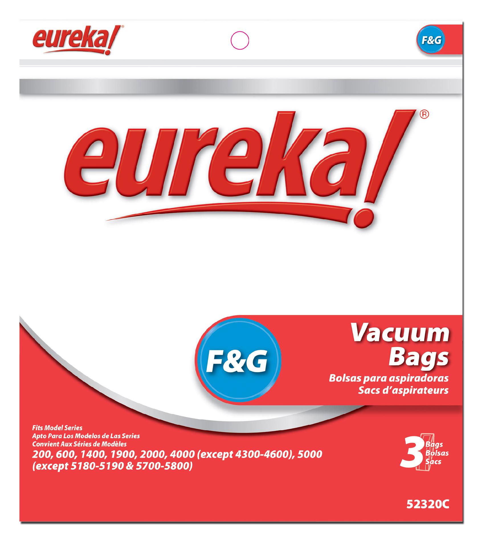 Eureka 52320B Type F&G Vacuum Bags 3pk