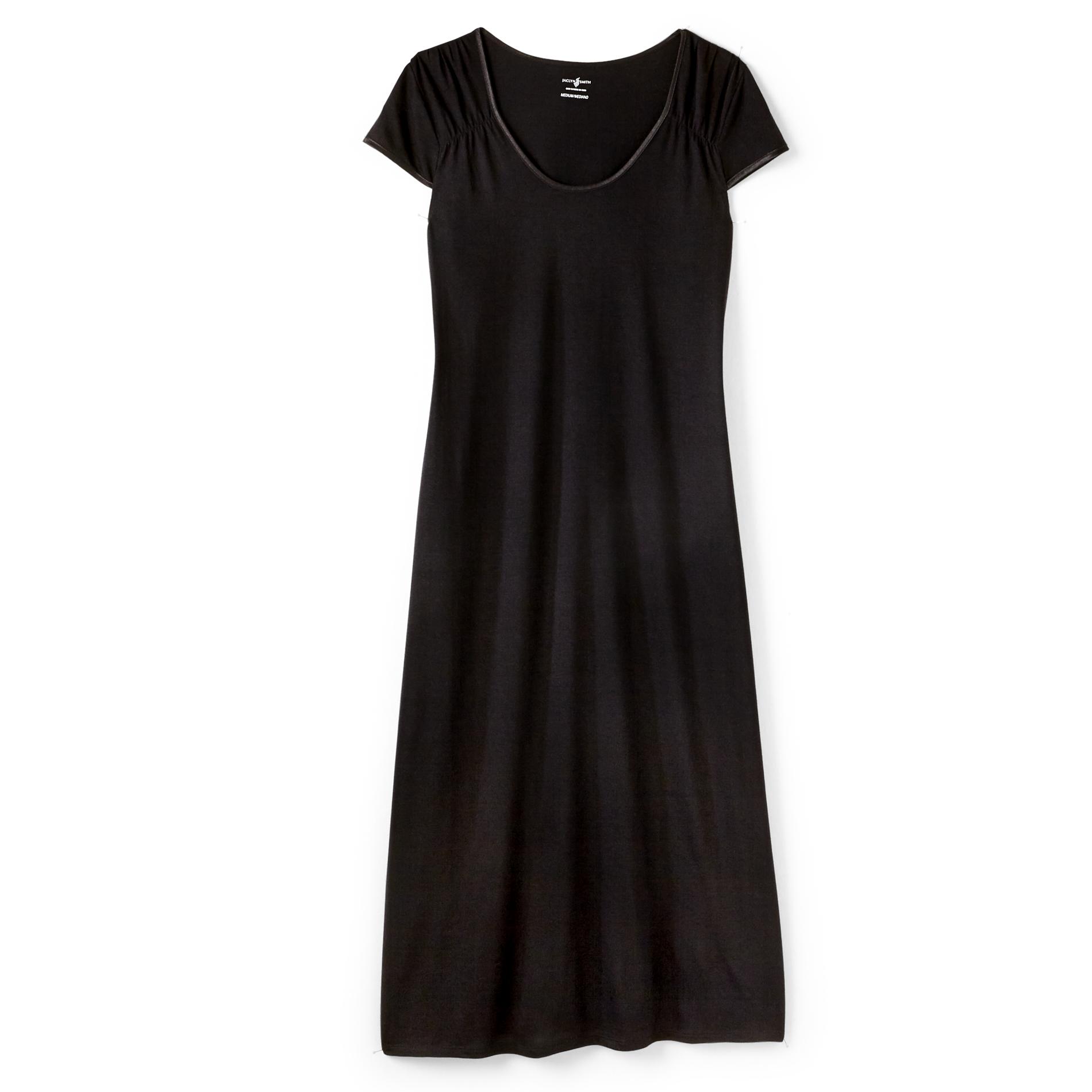 Jaclyn Smith Women's Short-Sleeve Maxi Nightgown