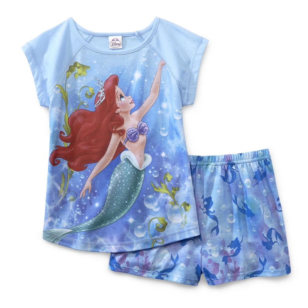Disney Princess Girl's Pajama T-Shirt & Shorts - Ariel