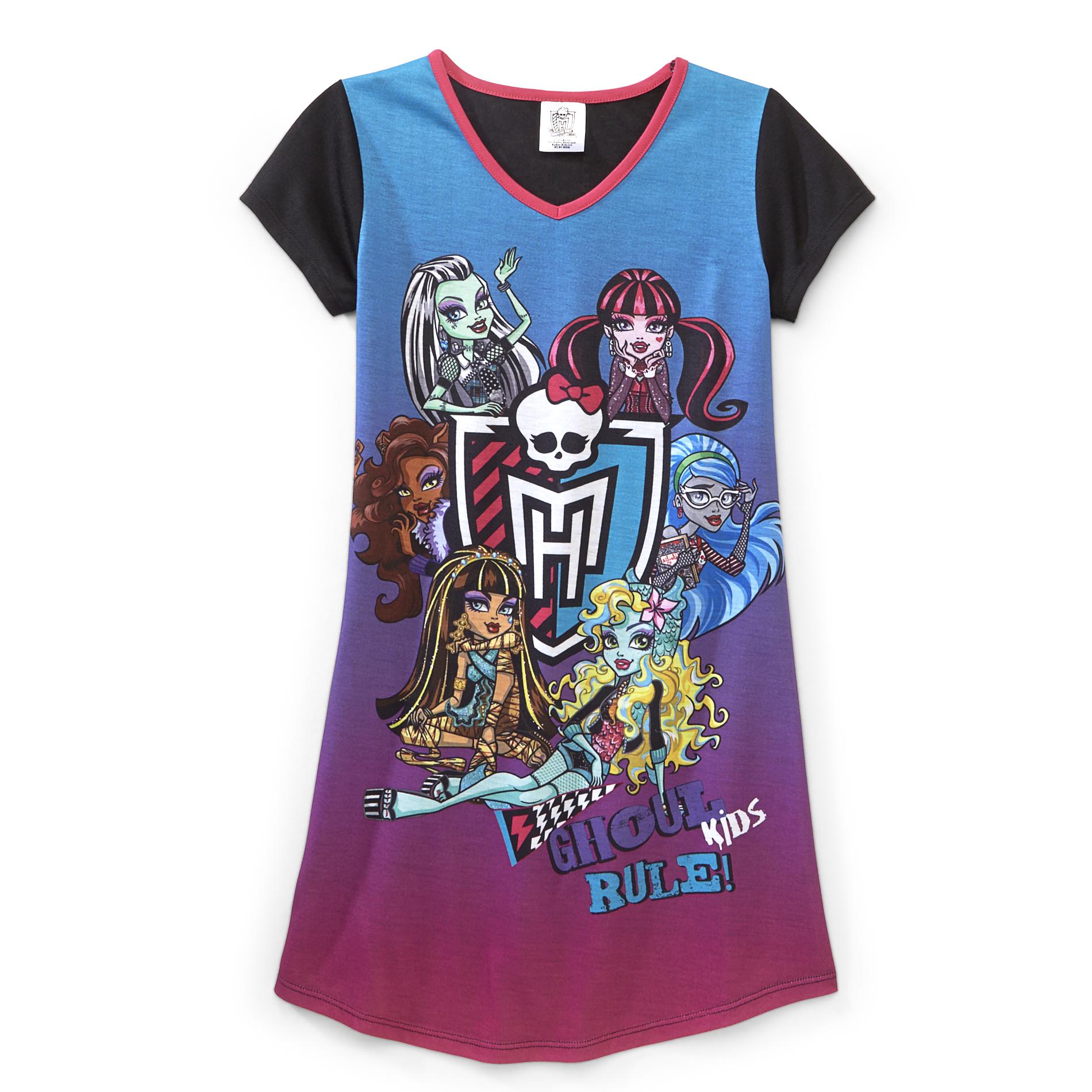 Monster High Girl's Nightgown - Ghoul Kids Rule