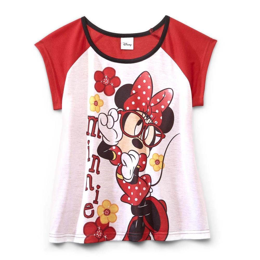 Disney Girl's Pajama T-Shirt & Shorts - Minnie Mouse