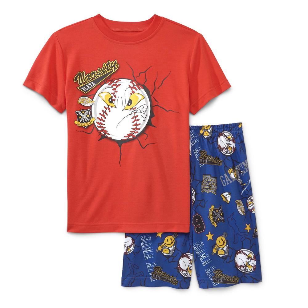 Joe Boxer Boy's Pajama T-Shirt & Shorts - Baseball