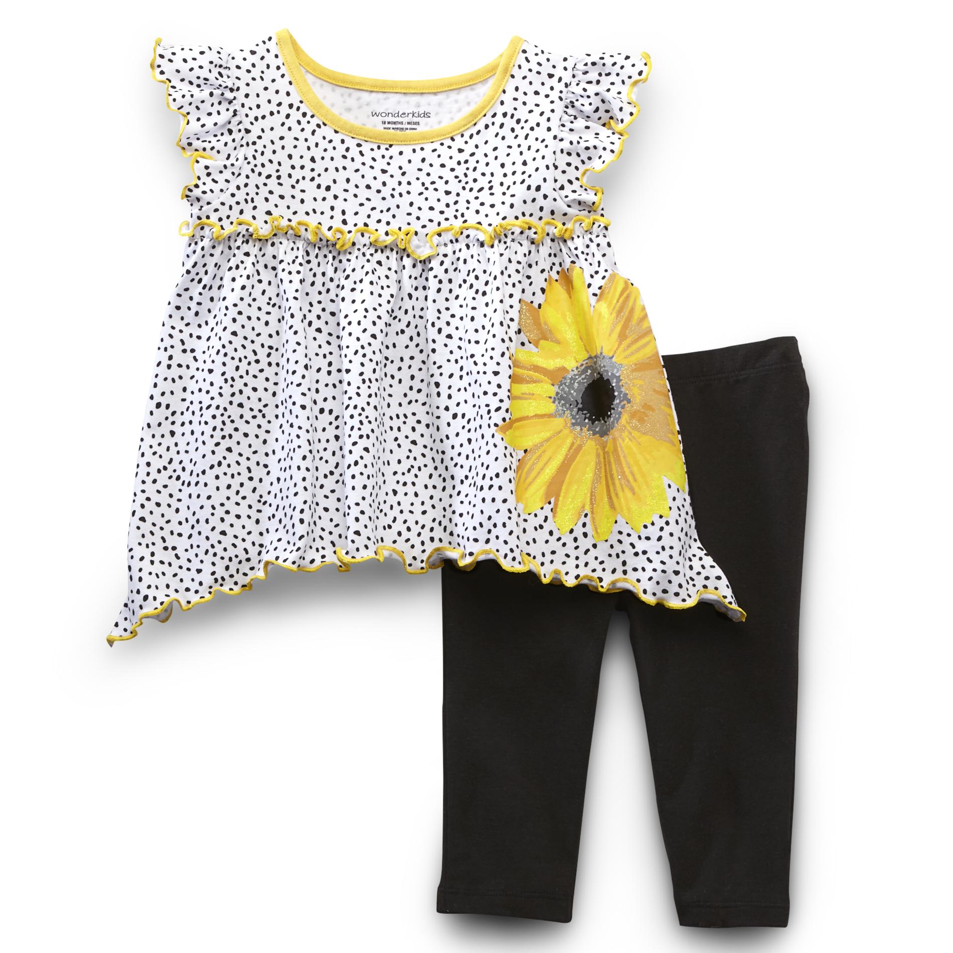 WonderKids Infant & Toddler Girl's Tunic Top & Leggings - Sunflower