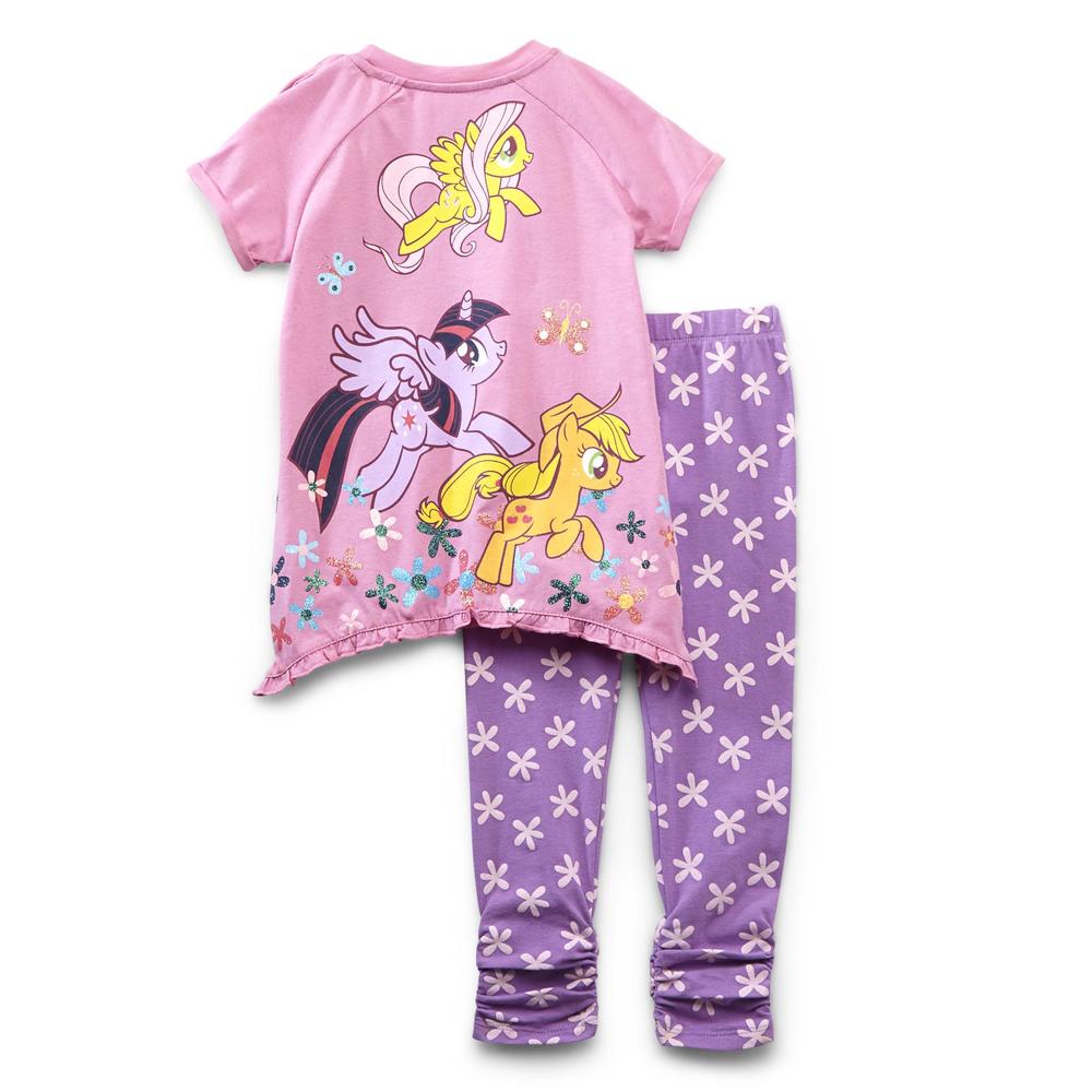 My Little Pony Toddler Girl's Top & Leggings - Floral Print