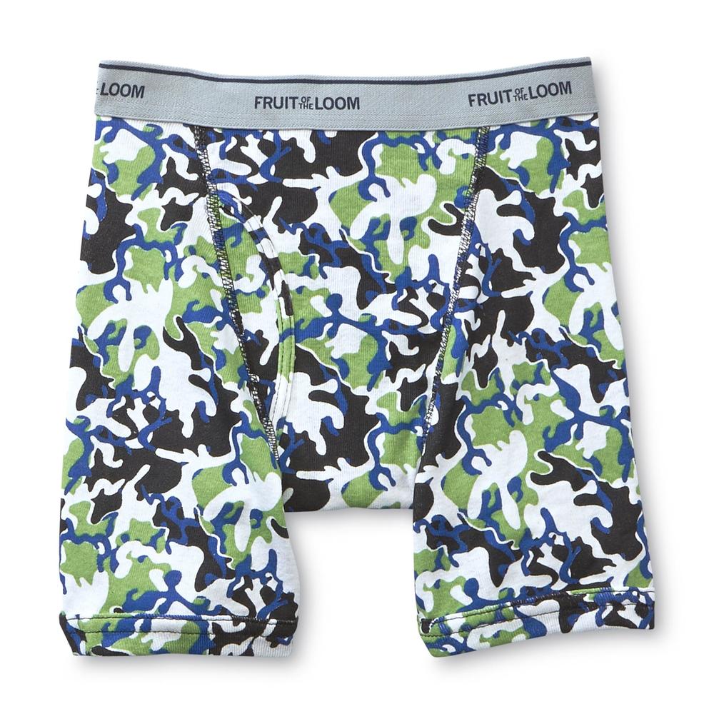 Fruit of the Loom Boys' 5 Pack Print/Solid Boxer Brief