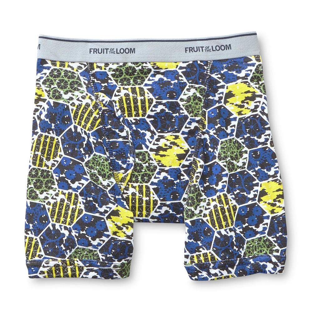 Fruit of the Loom Boys' 5 Pack Print/Solid Boxer Brief