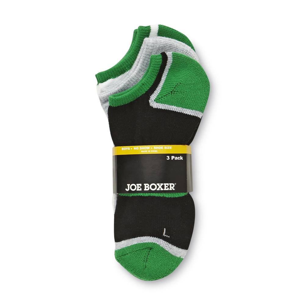 Joe Boxer Boys&#8217; No-show Socks Heel & Toe Detail &#8211; 3 pk