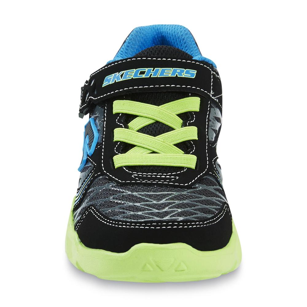 Skechers Boy's SKX Black/Neon Green Athletic Shoe