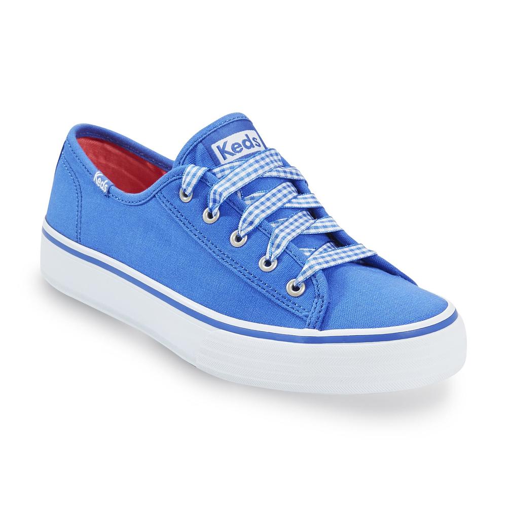 Keds Women's Double Up Blue/White Lace-Up Sneaker