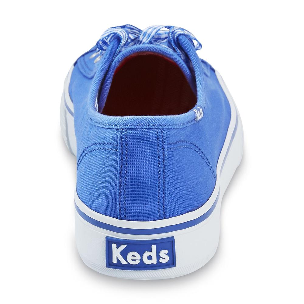 Keds Women's Double Up Blue/White Lace-Up Sneaker