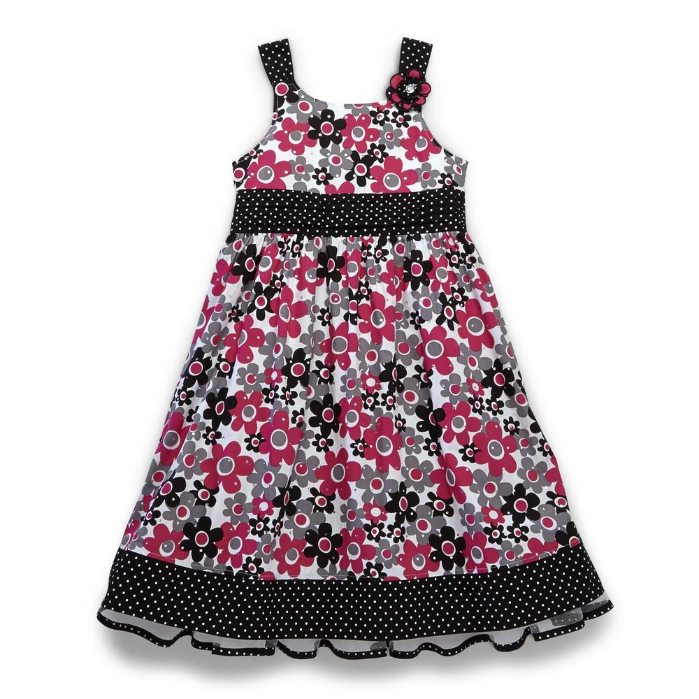 SWAK Girl's Sequined Party Dress - Floral