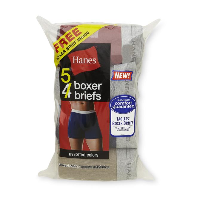 Hanes Men's Boxer Briefs 5pk Assorted Cotton Blend